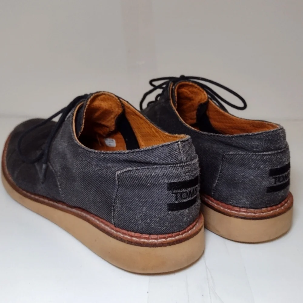 Toms Men's Sharcoal Canvas Shoes Size (9.5)